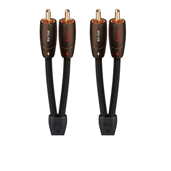 AudioQuest Big Sur 2-Male RCA Audio Interconnect Cables