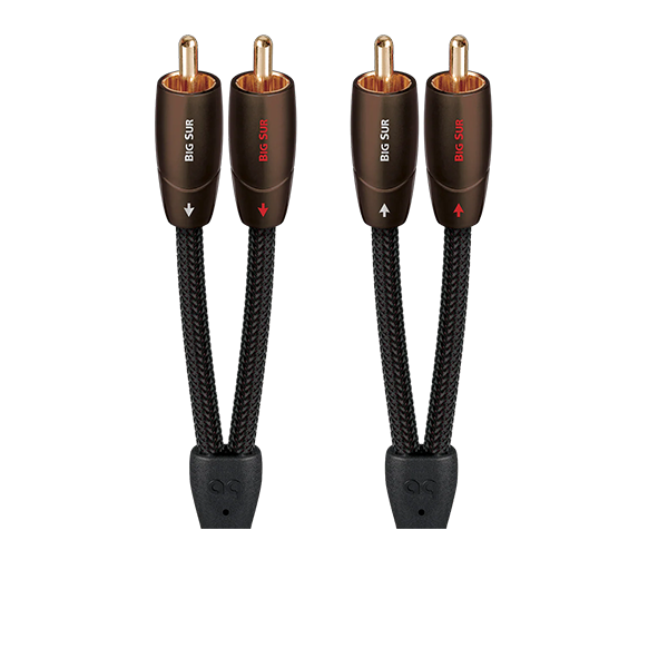 AudioQuest Big Sur 2-Male RCA Audio Interconnect Cables
