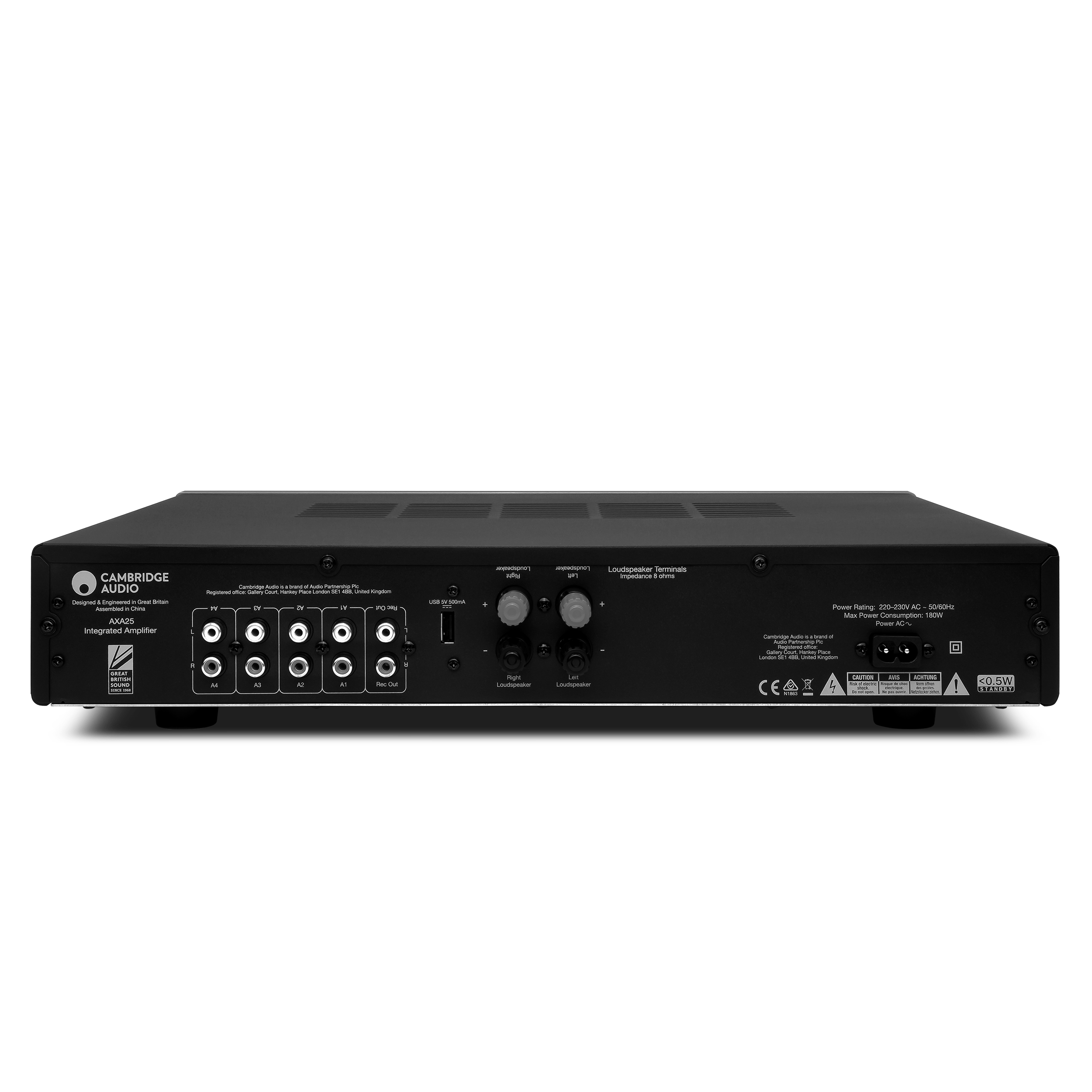 Cambridge Audio AXA25 back image