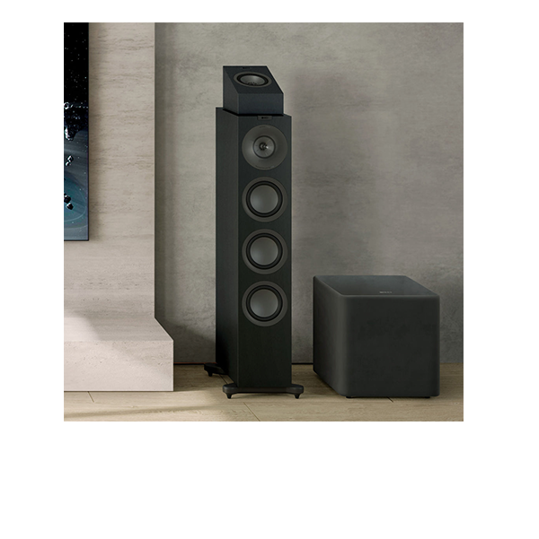 KEF Q8 meta-pair Dolby Atmos-surround speaker
